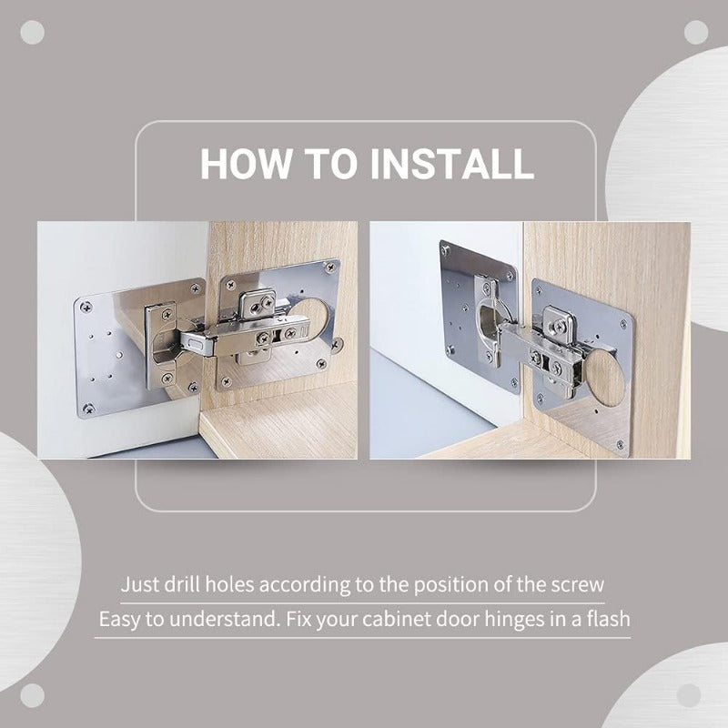 Odinl™ Cabinet Hinge Repair Plate Kit