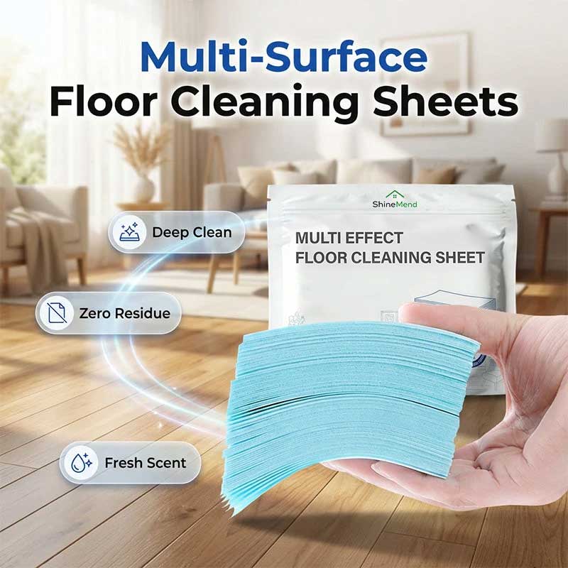 ShineMend™ Water-Soluble Floor Cleaning Sheets — Deep Clean, Zero Mess