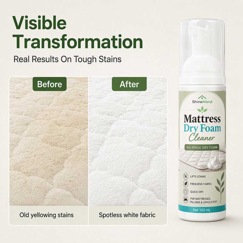 Refresh Your Mattress Without Washing – No-Rinse Foam Cleaner
