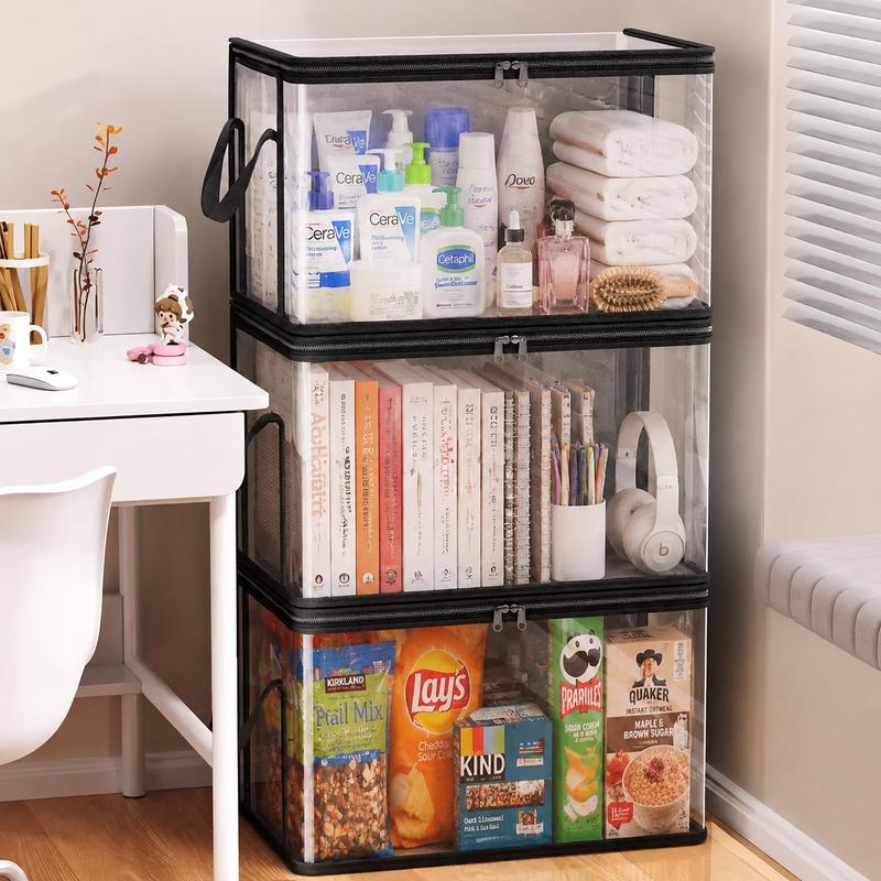 ⏳LAST DAY BUY 2 GET 1 FREE!💕Odinl™ Transparent Storage Bag – Large, Dust & Moisture-Proof with Handle✨