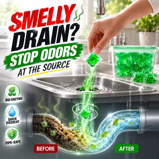 ShineMend™ Bio-Enzyme Drain Odor & Buildup Care Pods