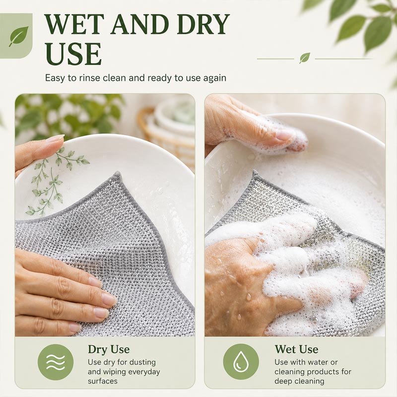 ShineMend™ Silver Mesh Dishcloths