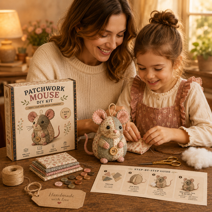 🔥2026 Hot Sale - 🐭🧵 Odinl™ Patchwork Mouse DIY Sewing Kit
