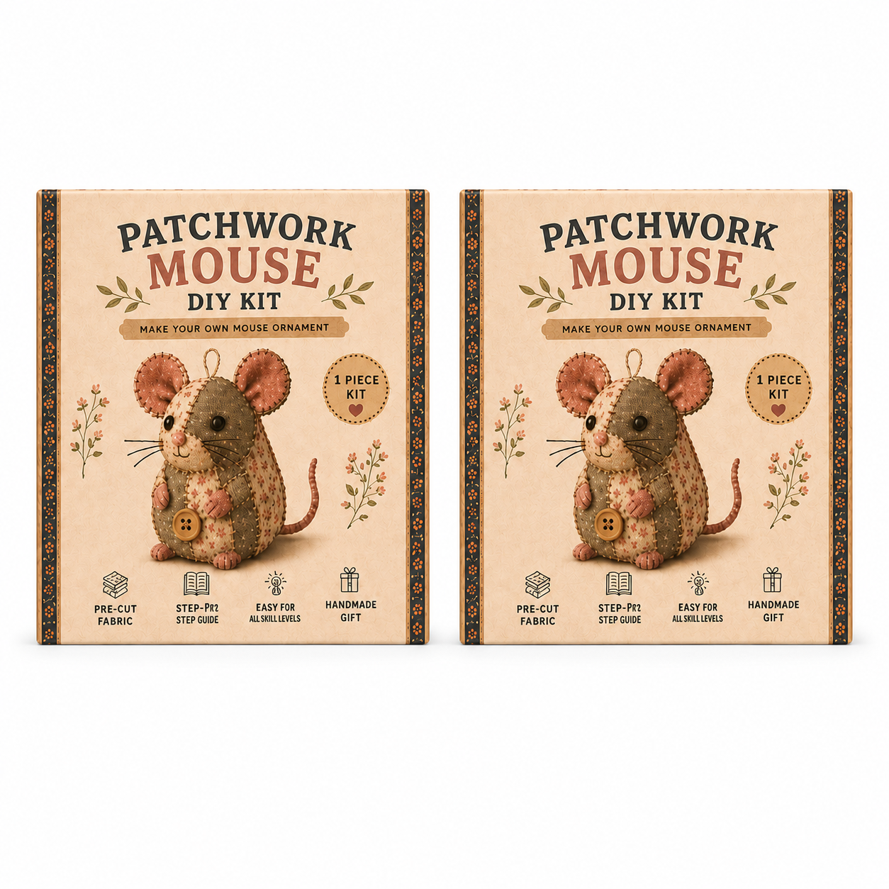 🔥2026 Hot Sale - 🐭🧵 Odinl™ Patchwork Mouse DIY Sewing Kit