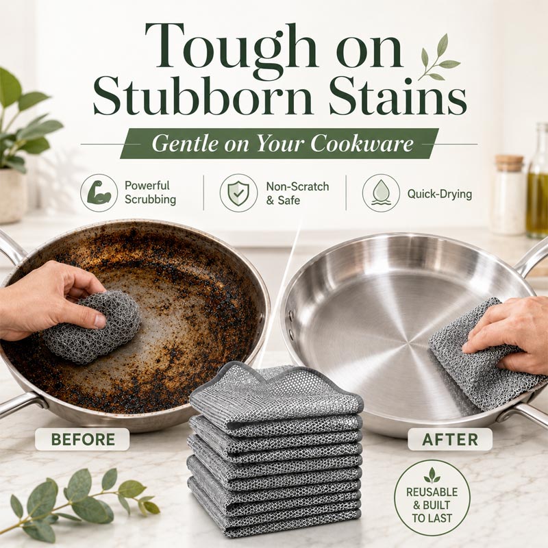 ShineMend™ Silver Mesh Dishcloths
