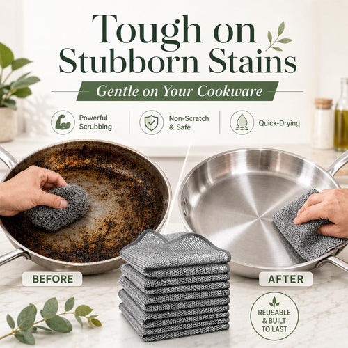 ShineMend™ Silver Mesh Dishcloths
