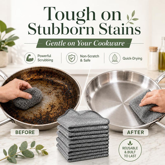 ShineMend™ Silver Mesh Dishcloths