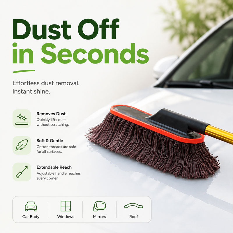 ShineMend™ Car Duster with Extendable Telescoping Handle