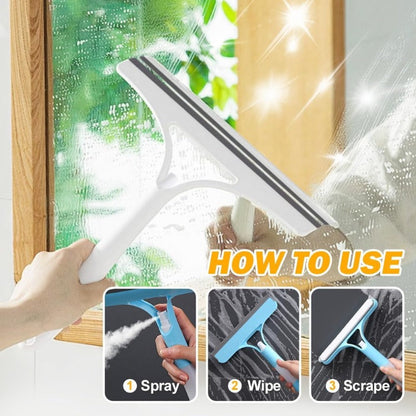 ShineMend™ BrightSwipe 3 in 1 Window Squeegee Cleaner with Spray Bottle