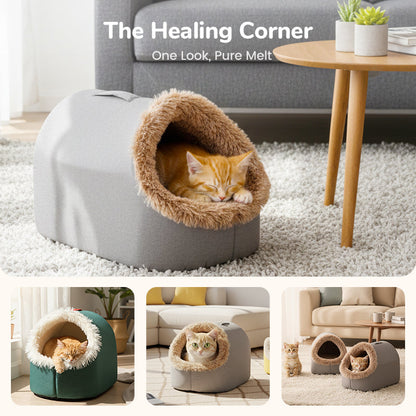 💥Hot sale 🐾OFFWinter Warm Pet Cave Bed