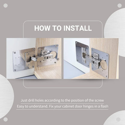 Odinl™ Cabinet Hinge Repair Plate Kit