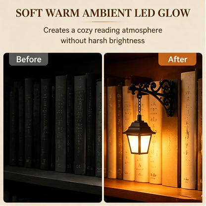 🎁 Buy 2 Get 1 Free | Vimbe™ Mini Library Lantern Bookshelf Light 📚✨