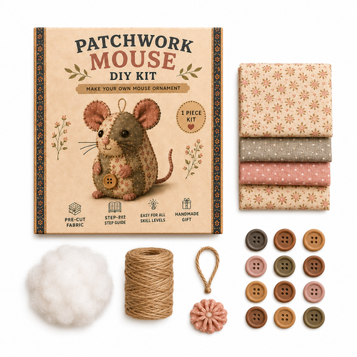 Odinl™ Patchwork Mouse DIY Sewing Kit (OFFER)