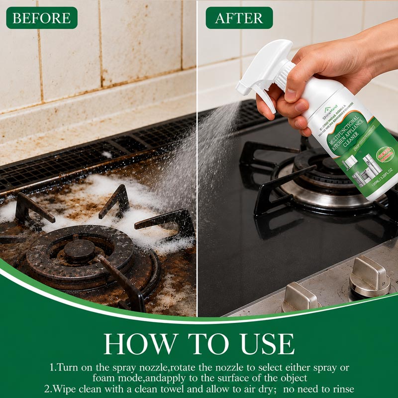 ShineMend™ Multi-Purpose Kitchen Appliance Cleaner Spray