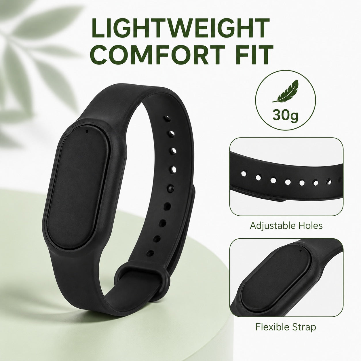 Ultrasonic powerful mosquito repellent wristband