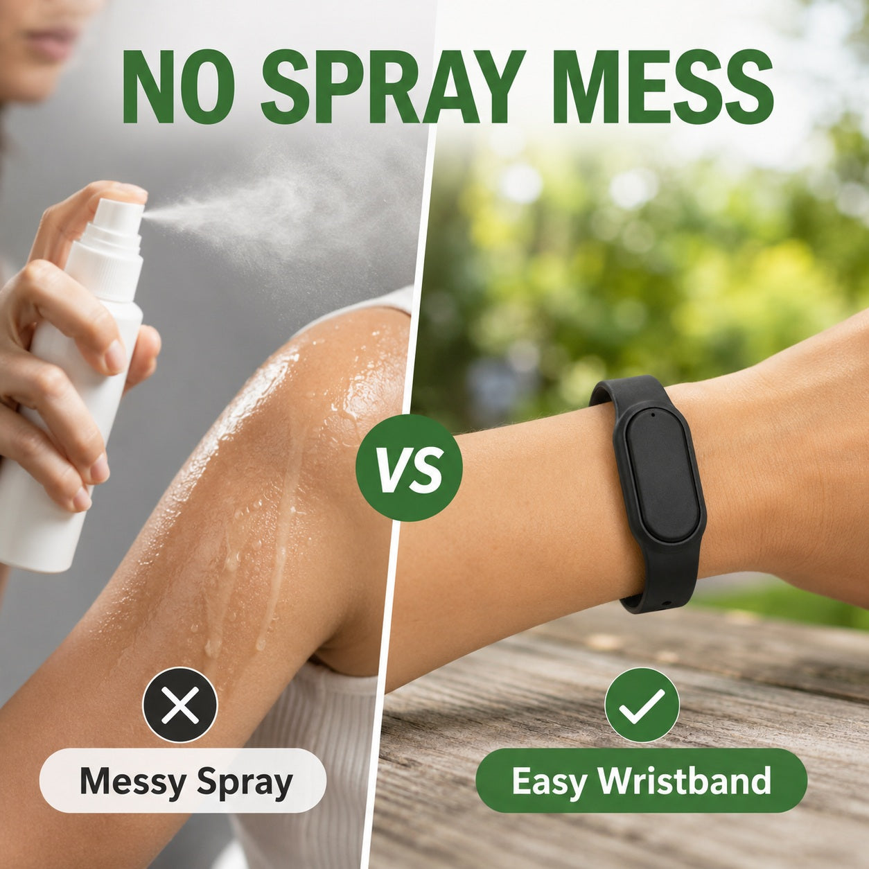 Ultrasonic powerful mosquito repellent wristband