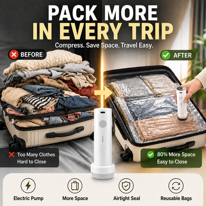 50% OFF NOW! 🔥Odinl™ Compression Storage Vacuum Pump PRO Travel Set