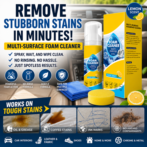 🔥Hot Sale 50% 0FF🔥Odinl™ Powerful & Multipurpose Car Interior Foam Cleaner