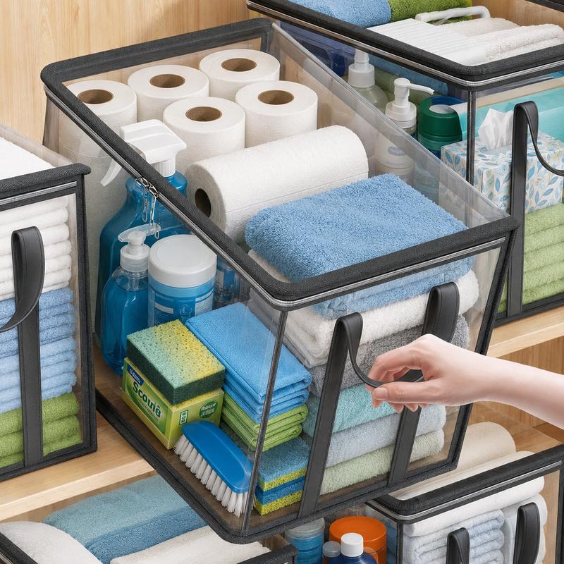 ⏳LAST DAY BUY 2 GET 1 FREE!💕Odinl™ Transparent Storage Bag – Large, Dust & Moisture-Proof with Handle✨