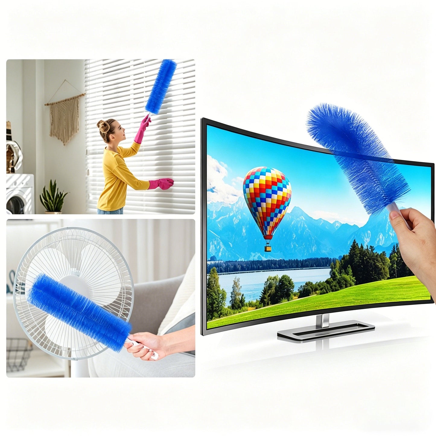 ⚡Hot Sales 49% OFF🔥Odinl™ Easy-Reach Fan, Blind & Vent Cleaner