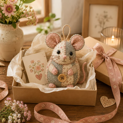 🔥2026 Hot Sale - 🐭🧵 Odinl™ Patchwork Mouse DIY Sewing Kit