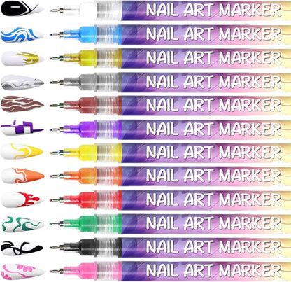 🎁Odinl™ 12 Colors Nail Art Pens Set🎨💅Easter Special Offer – 50% OFF!