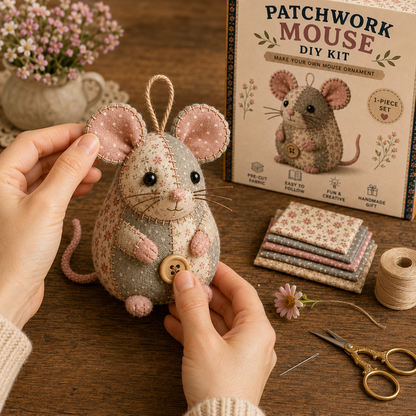 🔥2026 Hot Sale - 🐭🧵 Odinl™ Patchwork Mouse DIY Sewing Kit