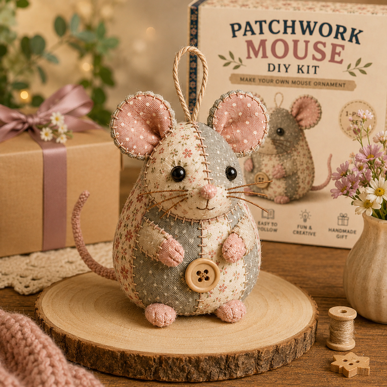 🔥2026 Hot Sale - 🐭🧵 Odinl™ Patchwork Mouse DIY Sewing Kit