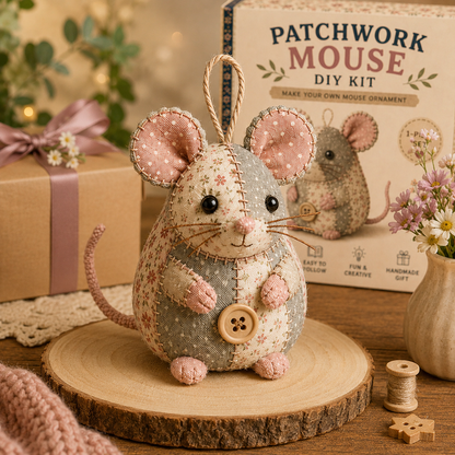 🔥2026 Hot Sale - 🐭🧵 Odinl™ Patchwork Mouse DIY Sewing Kit