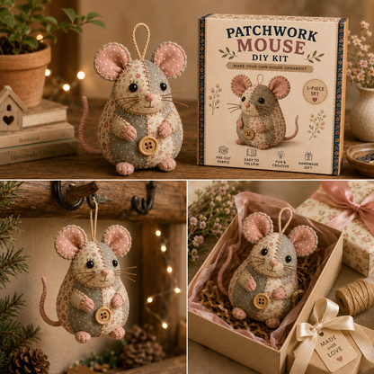🔥2026 Hot Sale - 🐭🧵 Odinl™ Patchwork Mouse DIY Sewing Kit