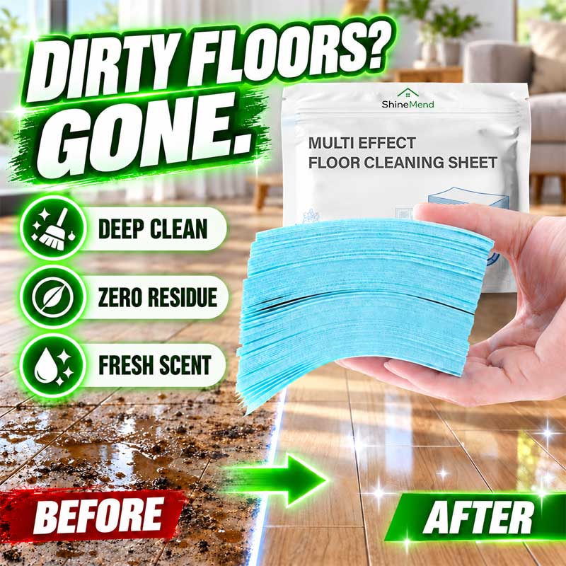 ShineMend™ Water-Soluble Floor Cleaning Sheets — Deep Clean, Zero Mess