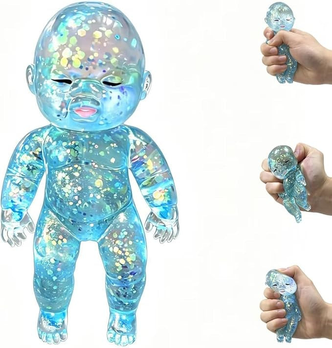 Limited-Time Cute Pick ✨👶 Mooshie Glitter Baby Squishy Sensory Toy（offer）