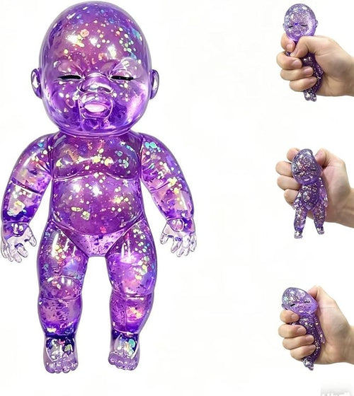 Limited-Time Cute Pick ✨👶 Mooshie Glitter Baby Squishy Sensory Toy（offer）