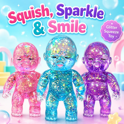 Limited-Time Cute Pick ✨👶 Mooshie Glitter Baby Squishy Sensory Toy（offer）