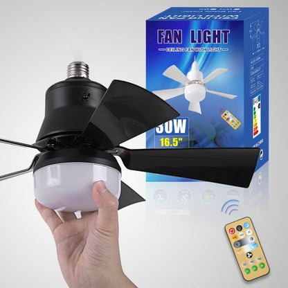 🔥sale-73%OFF-🎁2-IN-1 PORTABLE CEILING FAN & LIGHT with Remote Control